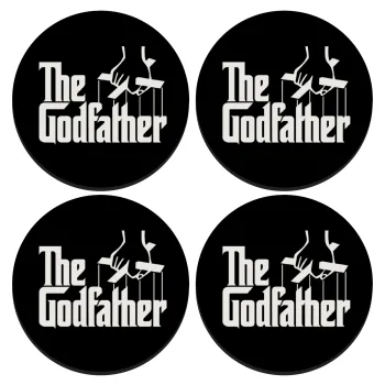The Godfather, SET of 4 round wooden coasters (9cm)