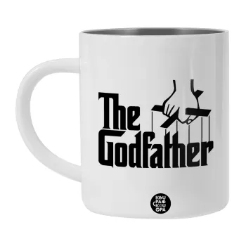 The Godfather, Λευκή Ανοξείδωτη Μεταλλική Κούπα 450ml - Διπλού Τοιχώματος 