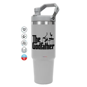 The Godfather, GREY color, 890ml (30oz) stainless Steel Tumbler with Handle
