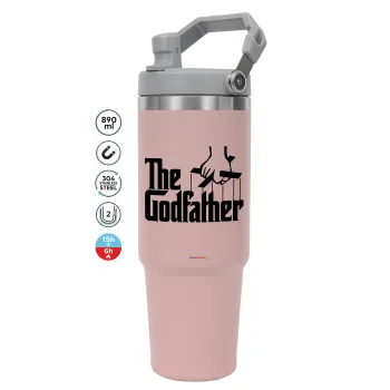 The Godfather, Pink color, 890ml (30oz) stainless Steel Tumbler with Handle