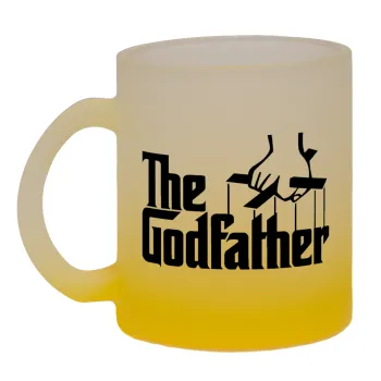 The Godfather, Κούπα γυάλινη δίχρωμη με βάση το κίτρινο ματ, 330ml