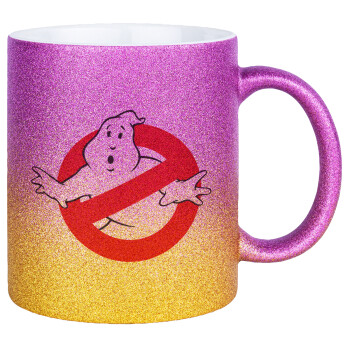 The Ghostbusters, Κούπα Χρυσή/Ροζ Glitter, κεραμική, 330ml