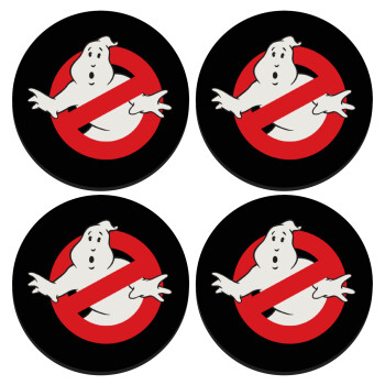 The Ghostbusters, SET of 4 round wooden coasters (9cm)