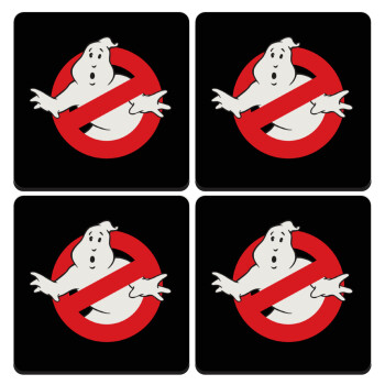The Ghostbusters, ΣΕΤ 4 Σουβέρ ξύλινα τετράγωνα (9cm)