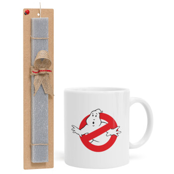 The Ghostbusters, Easter Set, Ceramic Cup (330ml) & Easter aromatic flat candle (30cm) (GRAY)