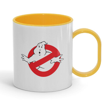 The Ghostbusters, Κούπα (πλαστική) (BPA-FREE) Polymer Κίτρινη για παιδιά, 330ml