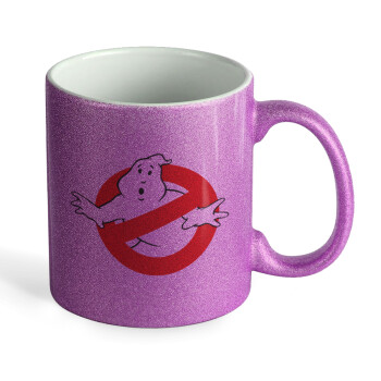 The Ghostbusters, Κούπα Μωβ Glitter που γυαλίζει, κεραμική, 330ml