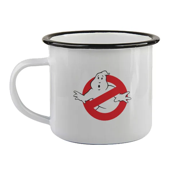 The Ghostbusters — Enamel mug with black rim, 360ml