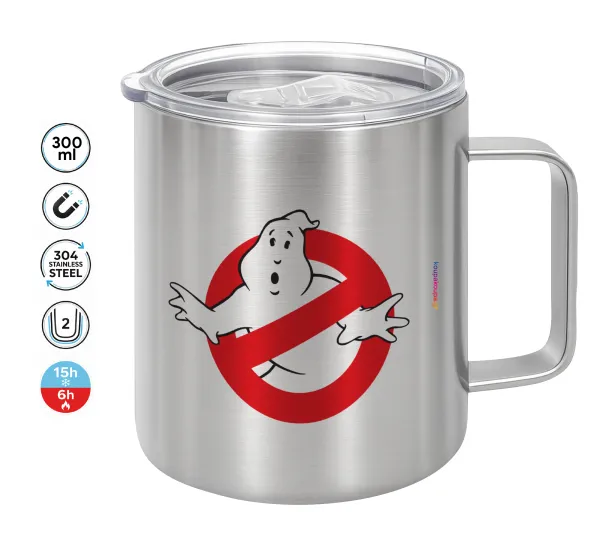 The Ghostbusters — Double-walled stainless steel mug 300ml with temperature-retaining lid