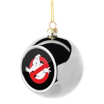 The Ghostbusters, Silver 8cm Christmas tree ball ornament