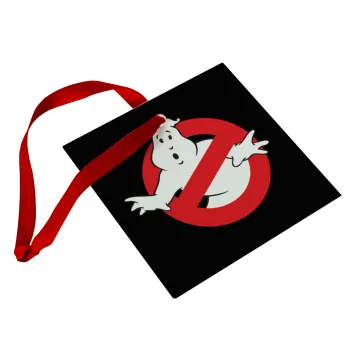 The Ghostbusters, Christmas ornament, glass square ornament 9x9cm