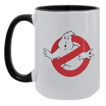 The Ghostbusters, Κούπα Mega 15oz, κεραμική Μαύρη, 450ml