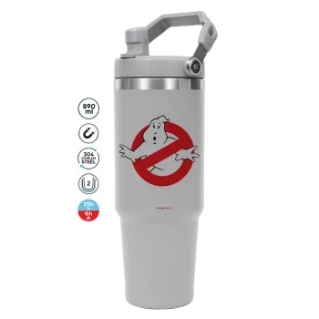 The Ghostbusters, GREY color, 890ml (30oz) stainless Steel Tumbler with Handle