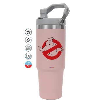 The Ghostbusters, Pink color, 890ml (30oz) stainless Steel Tumbler with Handle