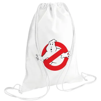 The Ghostbusters, Backpack pouch GYMBAG white (28x40cm)