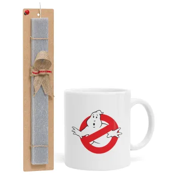 The Ghostbusters, Easter Set, Ceramic Cup (330ml) & Easter aromatic flat candle (30cm) (GRAY)