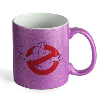 The Ghostbusters, Κούπα Μωβ Glitter που γυαλίζει, κεραμική, 330ml