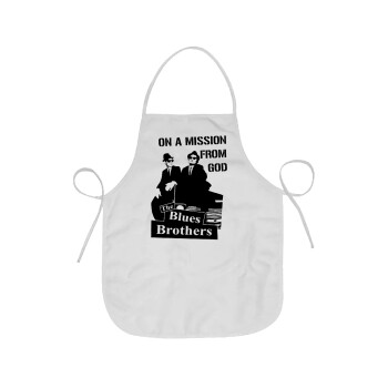 Blues brothers on a mission from God, Chef Apron Short Full Length Adult (63x75cm)