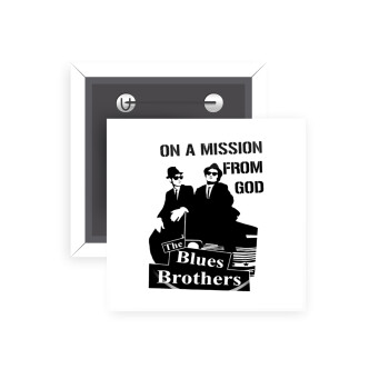 Blues brothers on a mission from God, Κονκάρδα παραμάνα τετράγωνη 5x5cm