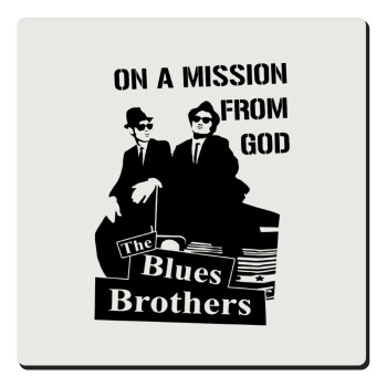 Blues brothers on a mission from God, Τετράγωνο μαγνητάκι ξύλινο 6x6cm