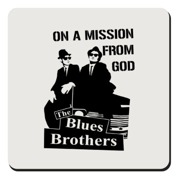 Blues brothers on a mission from God, Τετράγωνο μαγνητάκι ξύλινο 9x9cm