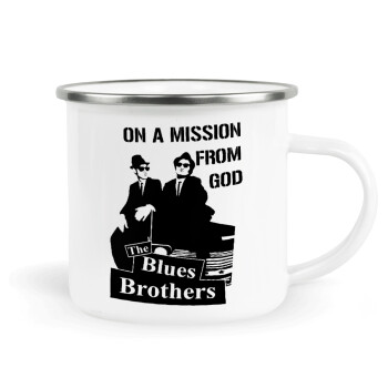 Blues brothers on a mission from God, Metallic enamel cup white 360ml