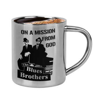 Blues brothers on a mission from God, Κουπάκι μεταλλικό διπλού τοιχώματος για espresso (220ml)