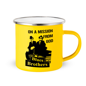 Blues brothers on a mission from God, Κούπα Μεταλλική εμαγιέ Κίτρινη 360ml