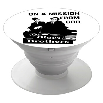 Blues brothers on a mission from God, Phone Holders Stand  White Hand-held Mobile Phone Holder