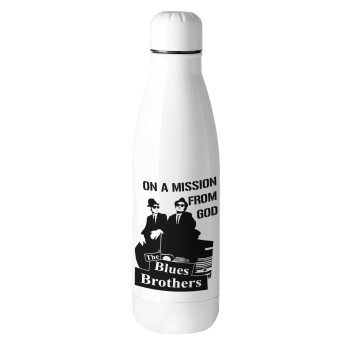 Blues brothers on a mission from God, Metal mug thermos (Stainless steel), 500ml