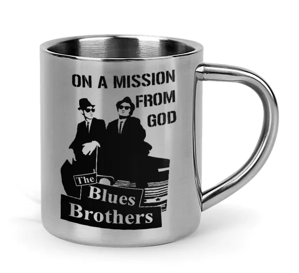 Blues brothers on a mission from God — Mug Stainless steel double wall 300ml