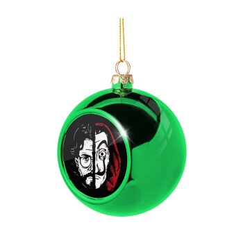 El Professor, Χριστουγεννιάτικη μπάλα δένδρου Πράσινη 8cm