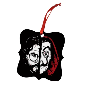 El Professor, Christmas ornament polygon wooden 7.5cm