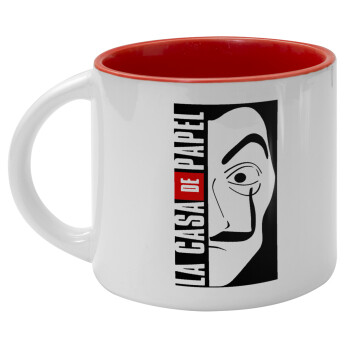 La casa de papel vertical, Κούπα κεραμική 400ml Λευκή/Κόκκινη