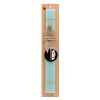 Easter Set, wooden keychain & aromatic flat Easter candle (30cm) (TURQUOISE)