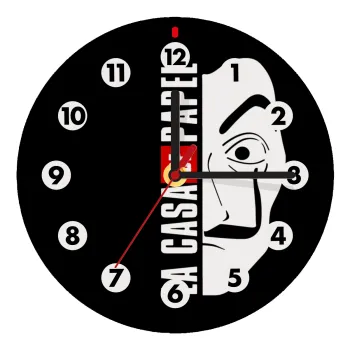 La casa de papel vertical, Wooden wall clock (20cm)