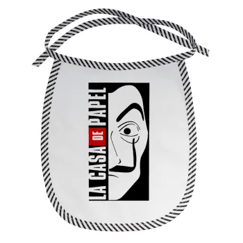 La casa de papel vertical, Σαλιάρα μωρού αλέκιαστη με κορδόνι Μαύρη