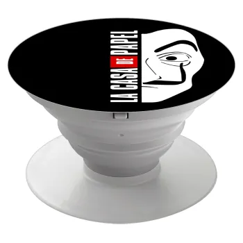 La casa de papel vertical, Phone Holders Stand  Λευκό Βάση Στήριξης Κινητού στο Χέρι