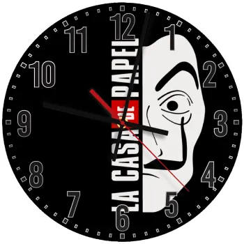 La casa de papel vertical, Ρολόι τοίχου ξύλινο (30cm)