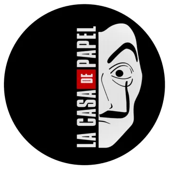 La casa de papel vertical, Mousepad Round 20cm