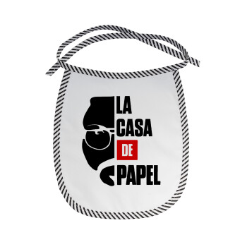 La casa de papel, Σαλιάρα μωρού αλέκιαστη με κορδόνι Μαύρη