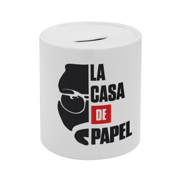 La casa de papel, Κουμπαράς πορσελάνης με τάπα