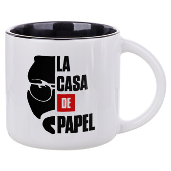 La casa de papel, Κούπα κεραμική 400ml Λευκή/Μαύρη