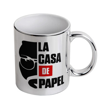 La casa de papel, Κούπα κεραμική, ασημένια καθρέπτης, 330ml