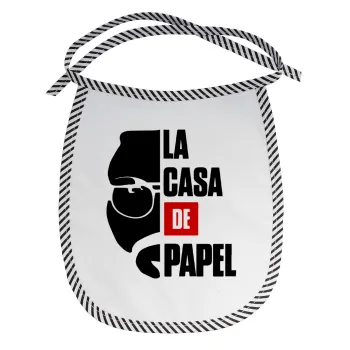 La casa de papel, Σαλιάρα μωρού αλέκιαστη με κορδόνι Μαύρη