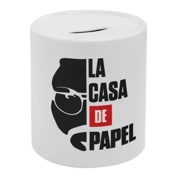 La casa de papel, Κουμπαράς πορσελάνης με τάπα