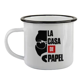 La casa de papel, Κούπα εμαγιέ με μαύρο χείλος 360ml