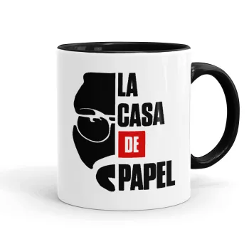 La casa de papel, Mug colored black, ceramic, 330ml