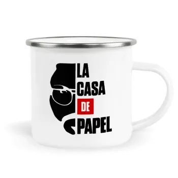 La casa de papel, Κούπα Μεταλλική εμαγιέ λευκη 360ml