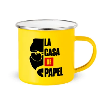 La casa de papel, Κούπα Μεταλλική εμαγιέ Κίτρινη 360ml